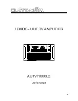 Предварительный просмотр 53 страницы Elettronika AUTV/2000LD User Manual