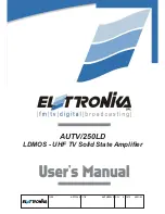 Preview for 1 page of Elettronika AUTV/250LD User Manual