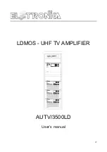 Preview for 11 page of Elettronika AUTV/3500LD User Manual