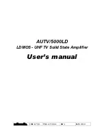 Elettronika AUTV/5000LD User Manual preview