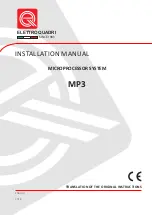 Preview for 1 page of ELETTROQUADRI MP3 Installation Manual