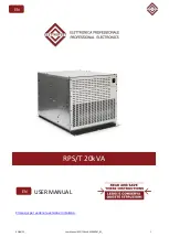 Preview for 1 page of Elettrotest RPS/T 20kVA User Manual