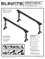 ELEVATE CS RACK SYSTEMS Owner'S Manual preview