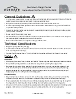 Preview for 1 page of ELEVATE HCCA-2249 Instructions Manual