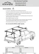 ELEVATE UPUT-RACK-ALUM-V2 Quick Start Manual preview