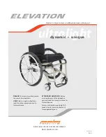 Elevation DYNAMIC INUQUE Owner'S Operation And Maintenance Manual preview