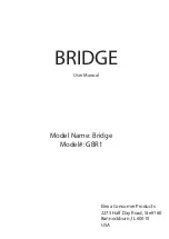 Elexa Consumer Products Guardian Bridge GBR1 User Manual предпросмотр