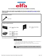 Preview for 1 page of Elfa Platinum & Slate Movable Standing Desk Instructions For Easy Installation & Assembly