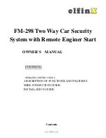 ElfinX FM-298 Owner'S Manual preview