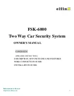 Preview for 1 page of ElfinX FSK-6000 Owner'S Manual