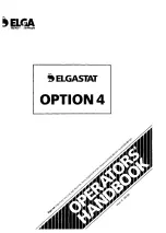 Предварительный просмотр 1 страницы ELGA Elgastat Option 4 Series Operator'S Handbook Manual