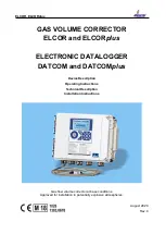 Elgas DATCOM Operating Instructions Manual preview