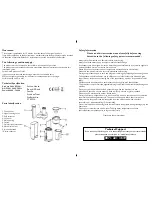 Предварительный просмотр 2 страницы Elgento E23001 Instruction Manual