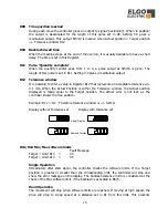 Предварительный просмотр 16 страницы ELGO Electric P8511 Series Short Description