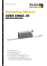 ELGO Electronic EMAX-HI Series Operating Manual preview