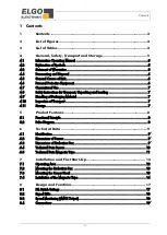 Preview for 3 page of ELGO Electronic GMIX1A Series Operating Manual