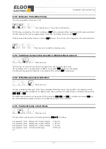 Предварительный просмотр 17 страницы ELGO Electronic HWD15 Series Operating Manual