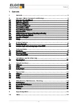 Preview for 3 page of ELGO Electronic INAX2 Series Operating Manual