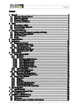 Предварительный просмотр 2 страницы ELGO Electronic IZ16E-000 Series Operation Manual