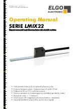 Предварительный просмотр 1 страницы ELGO Electronic LMIX22-007 Operating Manual