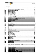 Предварительный просмотр 3 страницы ELGO Electronic P40-000 Series Operating Manual