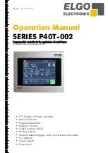 ELGO Electronic P40T-002 Operation Manual предпросмотр