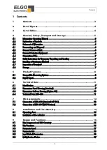 Preview for 3 page of ELGO Electronic Z58-600 Series Operating Manual