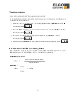 Preview for 8 page of ELGO Electronic Z58-SN004 Manual