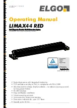 Elgo LIMAX44 RED Operating Manual preview