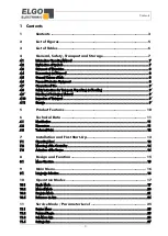 Preview for 3 page of Elgo P40T-002 Series Operating Manual