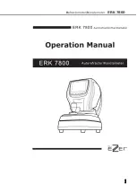 Eli Ezer ERK 7800 Operation Manual предпросмотр