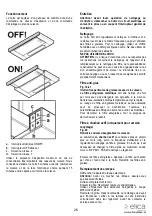 Предварительный просмотр 27 страницы ELICA 8020283036581 Instruction On Mounting And Use Manual