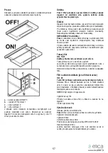 Предварительный просмотр 58 страницы ELICA 8020283036581 Instruction On Mounting And Use Manual