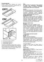 Предварительный просмотр 73 страницы ELICA 8020283036581 Instruction On Mounting And Use Manual