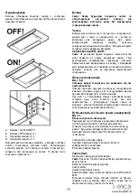 Предварительный просмотр 76 страницы ELICA 8020283036581 Instruction On Mounting And Use Manual