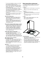 Preview for 11 page of ELICA Dekor Glass 30 Use, Care And Installation Manual