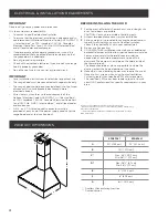 Предварительный просмотр 4 страницы ELICA EFG630S1 Use, Care And Installation Manual