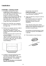 Предварительный просмотр 12 страницы ELICA EGL430 Use, Care And Installation Manual