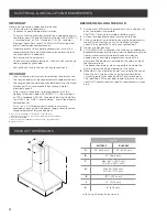 Preview for 4 page of ELICA Leone ELI136S2 Use, Care And Installation Manual