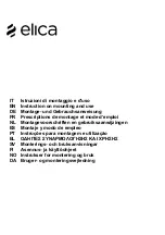 ELICA Majestic Sense Instruction On Mounting And Use Manual preview