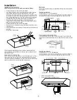 Предварительный просмотр 7 страницы ELICA Sora Use, Care And Installation Manual