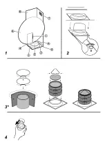 Предварительный просмотр 2 страницы ELICA SPACE EDS DIGITAL R WH A/78 Instruction On Mounting And Use Manual