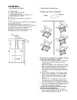 Предварительный просмотр 7 страницы ELICA Twin Optica Use, Care And Installation Manual