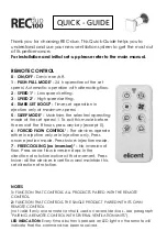 Elicent REC duo 100 Quick Manual preview