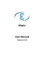 Elid Maple User Manual предпросмотр