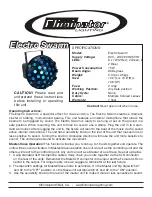 Eliminator Lighting Electro Swarm Quick Manual preview
