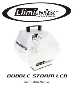 Предварительный просмотр 1 страницы Eliminator BUBBLE STORM LED Instruction Manual