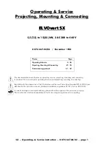 Preview for 3 page of Elin EBG ELVOvert SX Operating Manual