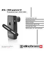 Предварительный просмотр 1 страницы Elinchrom El-Skyport 19353 Operating Instructions Manual