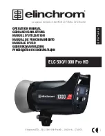 Preview for 1 page of Elinchrom ELC PRO HD 1000 Operation Manual